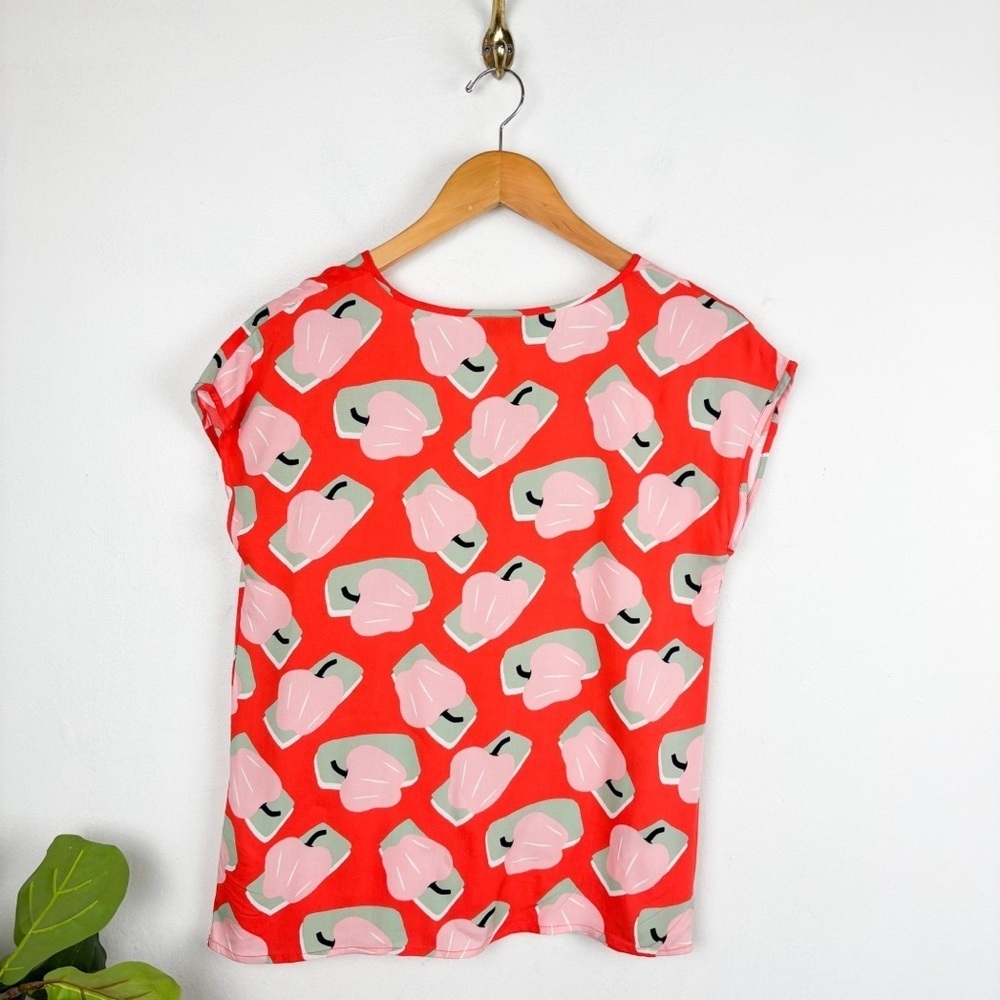 Campania Fantastica Apple Of My Eye V-Neck Top Sz XS - Picture 4 of 7